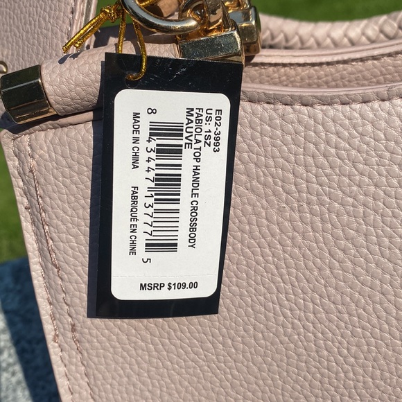 NWT Bebe Fabiola, top handle Crossbody in mauve - Picture 3 of 12